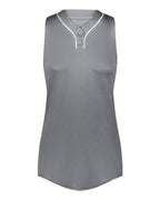 Augusta Sportswear Girls' Cutter Jersey - Graphite/ White
