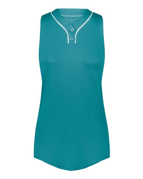 Augusta Sportswear Girls' Cutter Jersey - Teal/ White