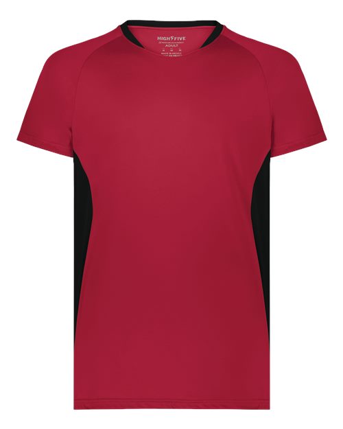 Augusta Sportswear Unisex Octane Soccer Jersey - Scarlet/ Black