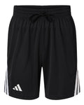 Adidas Men's 3-Stripes 7" Shorts - Black/ White