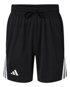 Adidas Men's 3-Stripes 7" Shorts - Black/ White