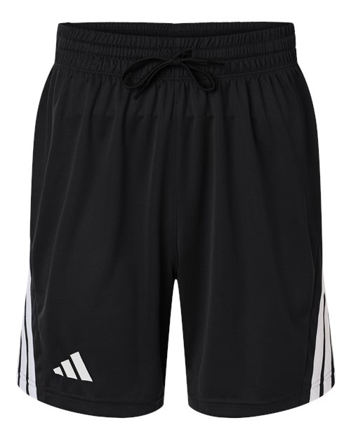 Adidas Men's 3-Stripes 7" Shorts - Black/ White