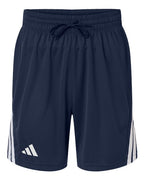 Adidas Men's 3-Stripes 7" Shorts - Team Navy Blue/ White