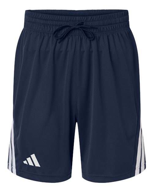 Adidas Men's 3-Stripes 7" Shorts - Team Navy Blue/ White