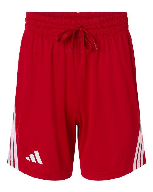 Adidas Men's 3-Stripes 7" Shorts - Team Power Red/ White