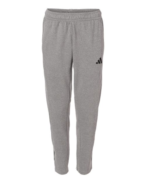 Adidas Men's Game & Go Fleece 3-Bar Sweatpants - Medium Grey Heather
