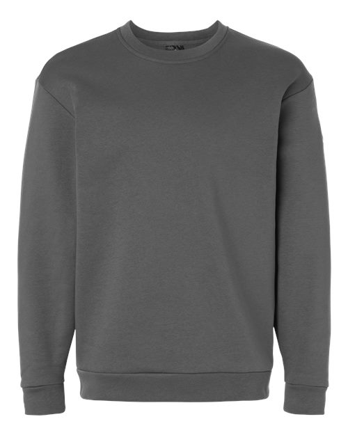 Adidas Men's Fleece Crewneck Sweatshirt - Team Grey Four/ White