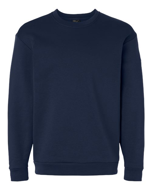 Adidas Men's Fleece Crewneck Sweatshirt - Team Navy Blue/ White