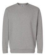 Adidas Men's Fleece Crewneck Sweatshirt - Medium Grey Heather/ White