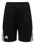 Adidas Youth 3-Stripes 7" Shorts - Black/ White
