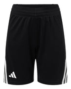 Adidas Youth 3-Stripes 7" Shorts - Black/ White