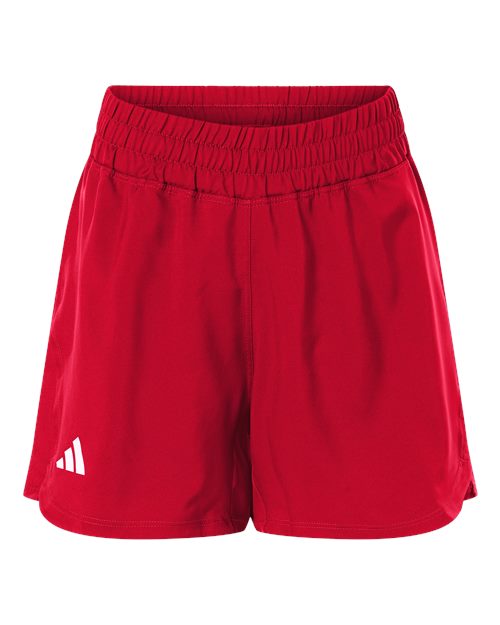 Adidas Women's D4T Woven 3" Shorts - Team Power Red/ White