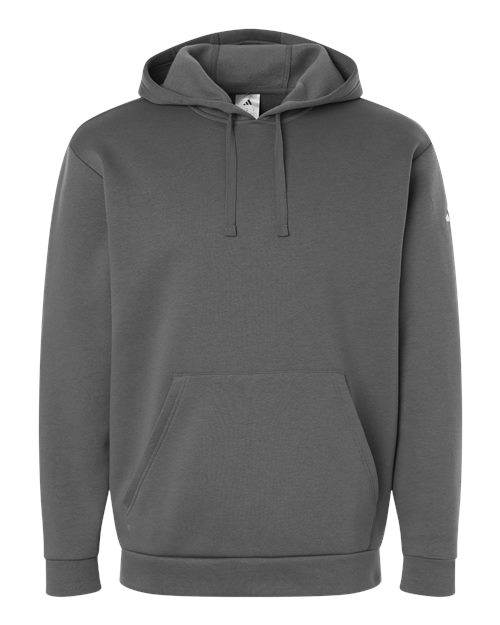 Adidas Men's Fleece Hooded Sweatshirt - Team Grey Four/ White