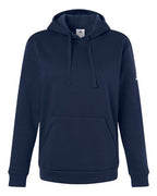 Adidas Women's Fleece Hooded Sweatshirt - Team Navy Blue/ White