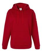 Adidas Women's Fleece Hooded Sweatshirt - Team Power Red/ White