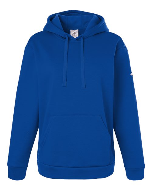 Adidas Women's Fleece Hooded Sweatshirt - Team Royal Blue/ White