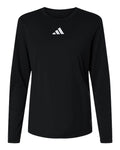 Adidas Women's Pregame Long Sleeve T-Shirt - Black/ White