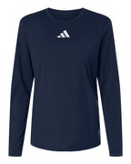 Adidas Women's Pregame Long Sleeve T-Shirt - Team Navy Blue/ White