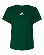 Adidas Women's Pregame T-Shirt - Dark Green/ White
