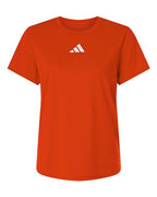 Adidas Women's Pregame T-Shirt - Collegiate Orange/ White