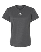 Adidas Women's Pregame T-Shirt - Dark Grey Heather/ White