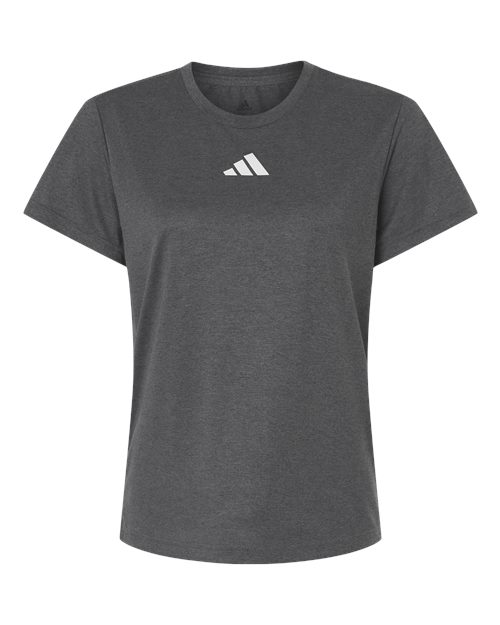 Adidas Women's Pregame T-Shirt - Dark Grey Heather/ White