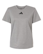 Adidas Women's Pregame T-Shirt - Medium Grey Heather/ Black