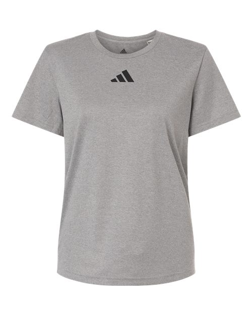 Adidas Women's Pregame T-Shirt - Medium Grey Heather/ Black