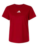Adidas Women's Pregame T-Shirt - Team Power Red/ White