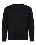 Adidas Youth Fleece Crewneck Sweatshirt - Black/ White