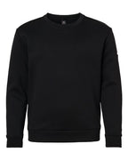 Adidas Youth Fleece Crewneck Sweatshirt - Black/ White