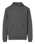 Adidas Youth Fleece Hooded Sweatshirt - Team Grey Four/ White