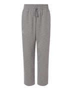 Adidas Men's Fleece Sweatpants - Medium Grey Heather/ White
