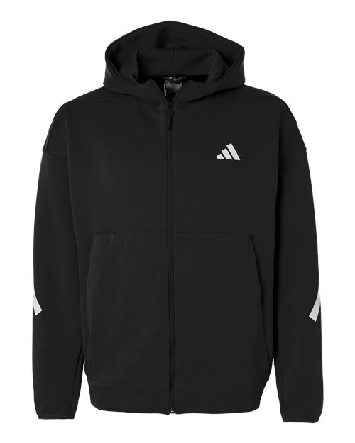 Adidas Men's Z.N.E Full-Zip Hooded Sweatshirt - Black/ White