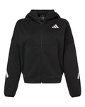Adidas Women's Z.N.E Full-Zip Hooded Sweatshirt - Black/ White