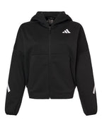Adidas Women's Z.N.E Full-Zip Hooded Sweatshirt - Black/ White