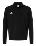 Adidas Men's 3-Stripes Quarter-Zip Pullover - Black/ White