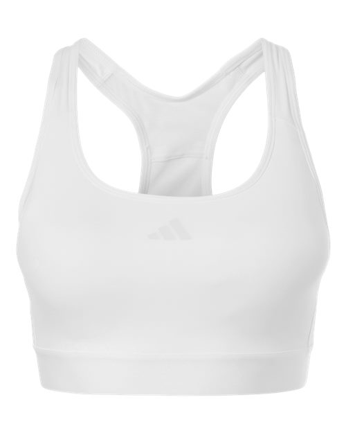 Adidas Women's Techfit Compression Racerback Sports Bra - White