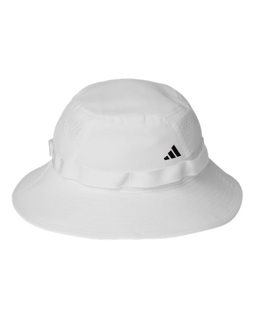 Adidas Fundamental Victory Bucket Hat - White/ Black