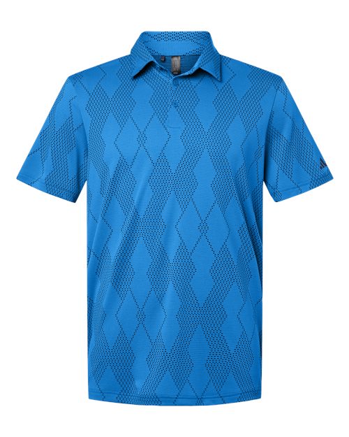 Adidas Men's Ultimate365 Textured Polo - Lucid Ray Blue