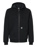 Berne Apparel Men's Heritage Grid Fleece-Lined Full-Zip Hooded Sweatshirt - Black