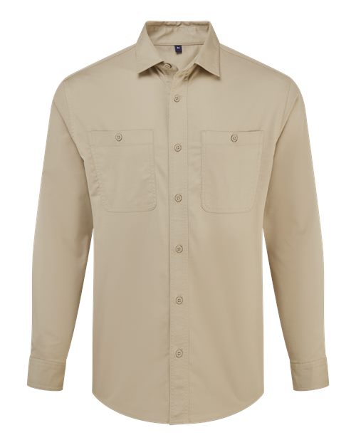 Artisan Collection by Reprime Unisex Utility 2.0 Service Shirt - Stay Khaki