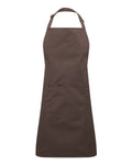 Artisan Collection by Reprime Recycled Pocket Bib Apron - Brown