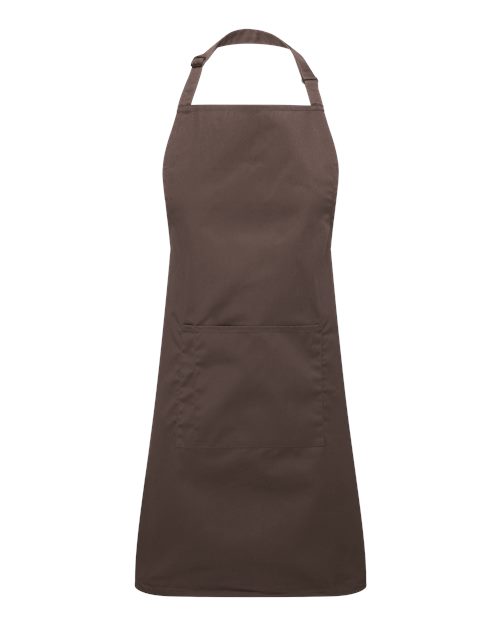 Artisan Collection by Reprime Recycled Pocket Bib Apron - Brown