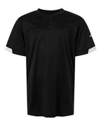 Alleson Athletic Youth On The Rise Two Button Jersey - Black/ White