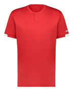 Alleson Athletic Youth On The Rise Two Button Jersey - Red/ White