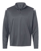 Badger Men's On The Rise Quarter-Zip Pullover - Graphite/ White