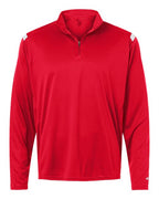 Badger Men's On The Rise Quarter-Zip Pullover - Red/ White