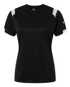 Badger Women's On The Rise T-Shirt - Black/ White