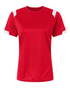 Badger Women's On The Rise T-Shirt - Red/ White